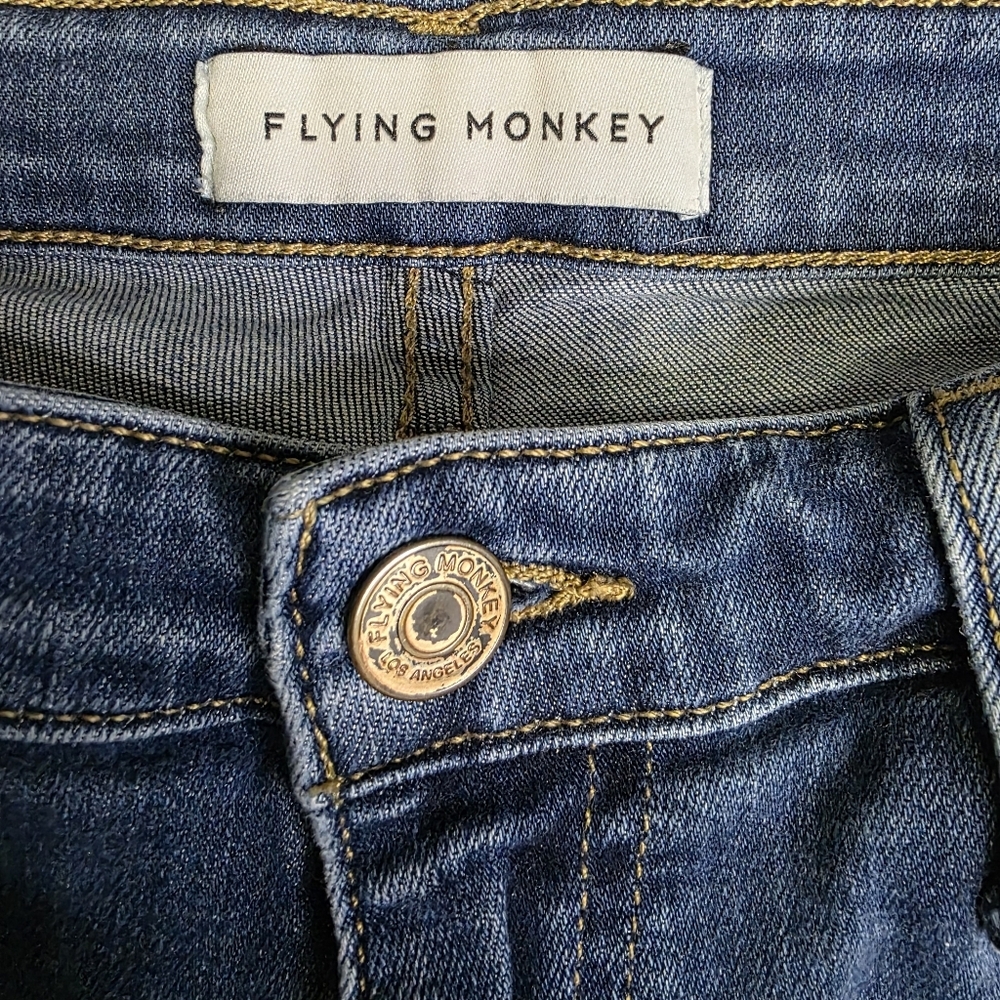 Flying Monkey Black Label Skinny Jeans Women’s 28  Blue Denim #Y2409 - Picture 3 of 7